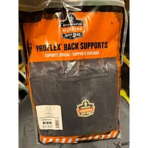 2 Pack Ergodyne Work Gear Proflex Back Supports #1650 Econo Black Medium NEW PPE